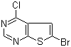 structure of CAS# 56844-12-3, 6-溴-4-氯噻吩并[2,3-d]嘧啶