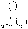 structure of CAS# 56844-18-9, 2-氯-4-苯基噻吩并[2,3-d]嘧啶