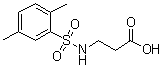 structure of CAS# 568566-41-6, N-[(2,5-二甲基苯基)磺酰基]-beta-丙氨酸