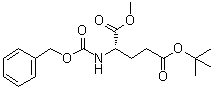 N-[(Phenylmethoxy)carbonyl]-L-glutamic acid 5-(1,1-dimethylethyl) 1-methyl ester molecular structure (CAS 56877-41-9)
