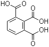CAS # 569-51-7, 1,2,3-Benzenetricarboxylic acid, Hemimellitic acid