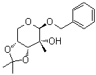 CAS 登录号：569661-37-6, 苄基 2-C-甲基-3,4-O-(1-甲基亚乙基)-beta-D-吡喃核糖苷