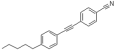 4-[(4-Pentylphenyl)ethynyl]benzonitrile molecular structure (CAS 56982-41-3)