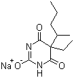 CAS # 57-33-0, Pentobarbital sodium, 5-Ethyl-5-(1-methylbutyl)-2,4,6-trioxohexahydropyrimidine sodium salt