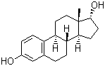 Epiestradiol molecular structure (CAS 57-91-0)