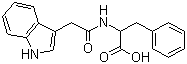 structure of CAS# 57105-50-7, N-(3-吲哚乙酰基)-L-苯丙氨酸