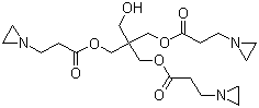 structure of CAS# 57116-45-7, Pentaerythritol tris[3-(1-aziridinyl)propionate]