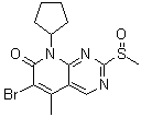 CAS # 571188-81-3, 6-Bromo-8-cyclopentyl-2-methylsulfinyl-5-methyl-8H-pyrido[2,3-d]pyrimidin-7-one