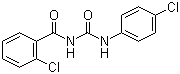 CAS # 57160-47-1, Chlorobenzuron, 2-Chloro-N-(((4-chlorophenyl)amino)carbonyl)benzamide