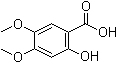 CAS # 5722-93-0, 2-Hydroxy-4,5-dimethoxybenzoic acid, 4,5-Dimethoxysalicylic acid