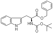 structure of CAS# 57229-67-1, N-叔丁氧羰基-L-色氨酸苄酯