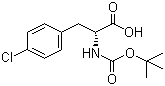 structure of CAS# 57292-44-1, Boc-D-4-氯苯丙氨酸