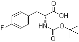 structure of CAS# 57292-45-2, Boc-4-fluoro-D-phenylalanine