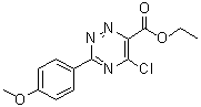 CAS # 572920-44-6, 5-Chloro-3-(4-methoxyphenyl)-1,2,4-triazine-6-carboxylic acid ethyl ester