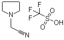 structure of CAS# 573987-48-1, N-Cyanomethylpyrrolidinium triflate