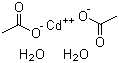 Cadmium acetate dihydrate molecular structure (CAS 5743-04-4)