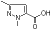 structure of CAS# 5744-56-9, 1,3-Dimethylpyrazole-5-carboxylic acid