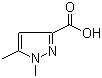 structure of CAS# 5744-59-2, 1,5-Dimethylpyrazole-3-carboxylic acid