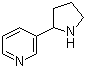 structure of CAS# 5746-86-1, 3-(2-Pyrrolidinyl)pyridine