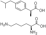 structure of CAS# 57469-77-9, Ibuprofen lysine