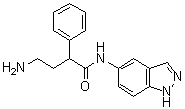 CAS # 574726-31-1, alpha-(2-Aminoethyl)-N-1H-indazol-5-ylbenzeneacetamide
