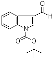structure of CAS# 57476-50-3, tert-Butyl 3-formyl-1H-indole-1-carboxylate