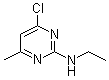 structure of CAS# 5748-33-4, 4-Chloro-N-ethyl-6-methyl-2-pyrimidinamine