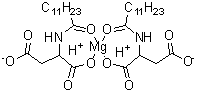 CAS 登录号：57522-57-3, (T-4)-二[N-(1-氧代十二烷基)-L-天冬氨酸-N,O1]二氢镁