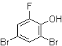 structure of CAS# 576-86-3, 2,4-Dibromo-6-fluorophenol