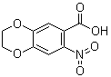 structure of CAS# 57672-33-0, 2,3-二氢-7-硝基-1,4-苯并二恶英-6-羧酸