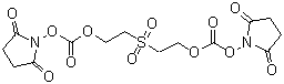 structure of CAS# 57683-72-4, Bis[2-(succinimidooxycarbonyloxy)ethyl]sulfone