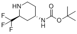 CAS # 577692-49-0, ((2S,4S)-2-(Trifluoromethyl)piperidin-4-yl) carbamic acid tert-butyl ester