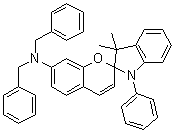 1',3'-二氢-3',3'-二甲基-1'-苯基-N,N-二(苯基甲基)螺[2H-1-苯并吡喃-2,2'-[2H]吲哚]-7-胺分子结构 (CAS 57771-08-1)