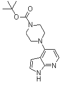 structure of CAS# 577768-59-3, 4-(1H-吡咯并[2,3-b]吡啶-4-基)-1-哌嗪羧酸叔丁酯