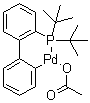 structure of CAS# 577971-19-8, 2-(2'-二叔丁基膦)联苯钯(II)乙酸盐