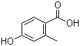 4-Hydroxy-2-methylbenzoic acid molecular structure (CAS 578-39-2)