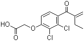 CAS # 58-54-8, Ethacrynic acid, 2-[2,3-Dichloro-4-(2-methylidenebutanoyl)phenoxy]acetic acid