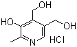 CAS 登录号：58-56-0, 吡哆醇盐酸盐, 维生素 B6 盐酸盐, 盐酸吡哆醇, 2-甲基-3-羟基-4,5-二羟甲基吡啶盐酸盐