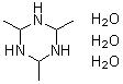 structure of CAS# 58052-80-5, 六氢-2,4,6-三甲基-1,3,5-三嗪三水合物