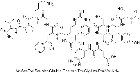 structure of CAS# 581-05-5, 促黑激素