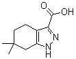 structure of CAS# 581083-30-9, 6,6-二甲基-4,5,6,7-四氢-1H-吲唑-3-羧酸