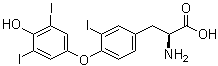 structure of CAS# 5817-39-0, 3,3',5'-三碘甲腺原氨酸