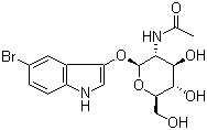 CAS # 58225-98-2, 5-Bromo-1H-indol-3-yl 2-(acetylamino)-2-deoxy-beta-D-glucopyranoside