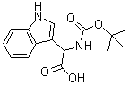alpha-[叔丁氧羰基]氨基]-1H-吲哚-3-乙酸分子结构 (CAS 58237-94-8)