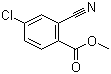 4-氯-2-氰基苯甲酸甲酯分子结构 (CAS 58331-97-8)