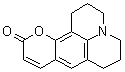 CAS # 58336-35-9, Coumarin 6H, 2,3,6,7-Tetrahydro-1H,5H,11H-[1]benzopyrano[6,7,8-ij]quinolizin-11-one, 2,3,5,6-Tetrahydro-1H,4H-11-oxa-3a-aza-benzo[de]anthracen-10-one, 2,3,6,7-Tetrahydro-1H-pyrano[2,3-f]pyrido[3,2,1-ij]quinolin-11(5H)-one, C 6H, C 6H (dye)