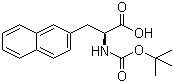structure of CAS# 58438-04-3, Boc-3-(2-Naphthyl)-L-alanine