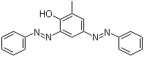 CAS 登录号：5844-01-9, 溶剂黄 28, 4,6-双(苯偶氮)邻甲酚