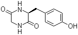 Cyclic(glycyl-L-tyrosyl) molecular structure (CAS 5845-66-9)
