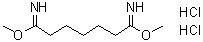 structure of CAS# 58537-94-3, 二亚氨代庚二酸二甲酯二盐酸盐